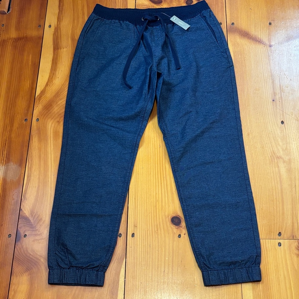 New! J CREW L Indigo Garment-Dyed Twill Jogger Pants